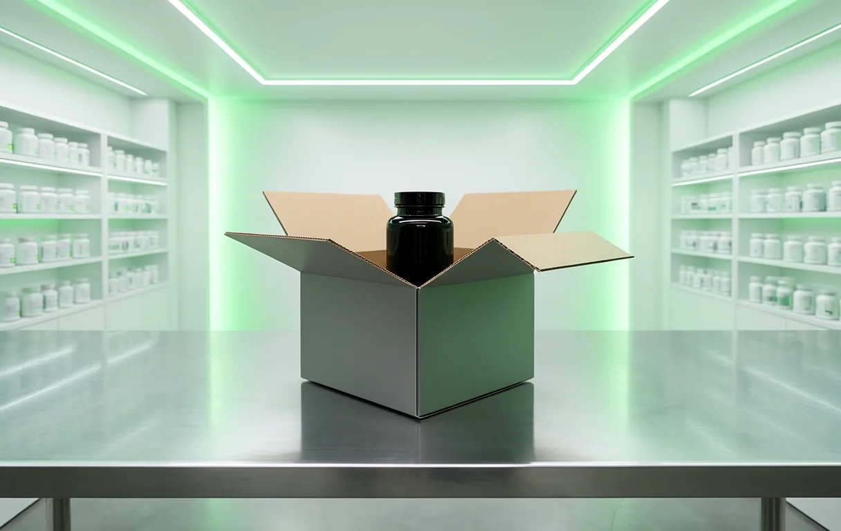Bloom Vitamins logistics hub aesthetic